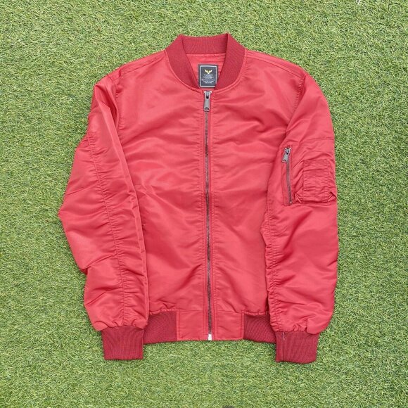 Military Industries By Unsocial Mens Bomber Jacket‎ Black XL Full Zip Nylon - Picture 3 of 11